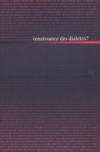 Renaissance des Dialekts? (Sonderbände und Kataloge) Law