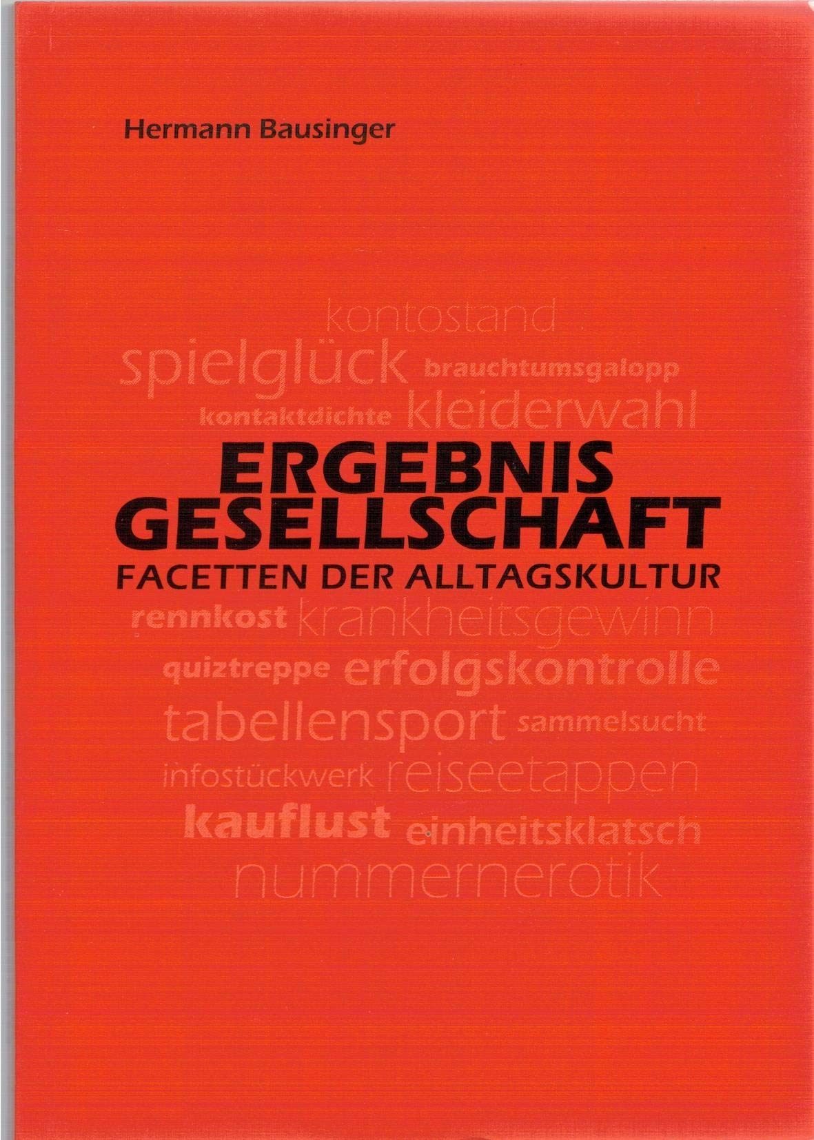 Ergebnisgesellschaft: Facetten der Alltagskultur book