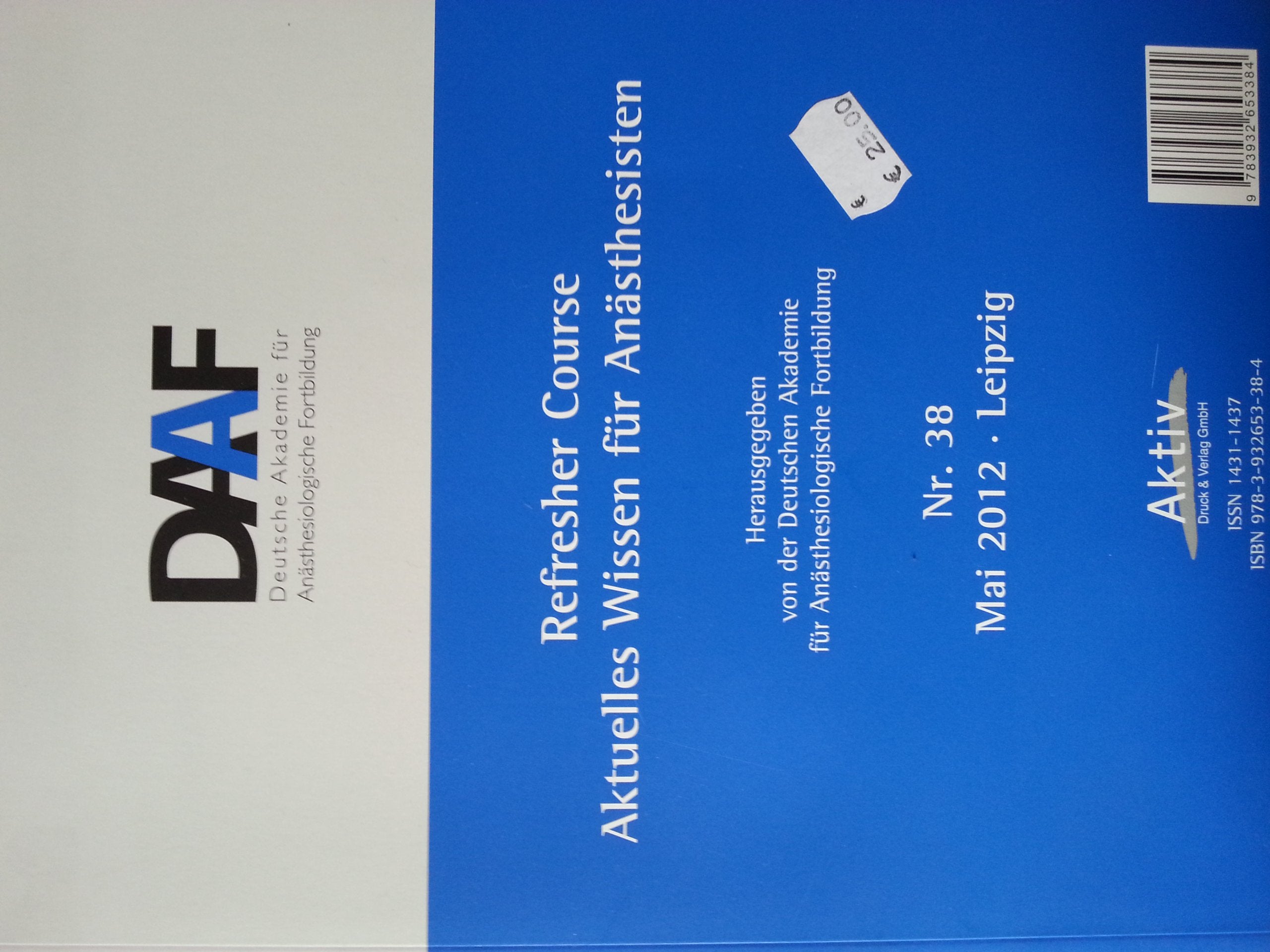 Refresher Course Nr. 38/2012 Medicine