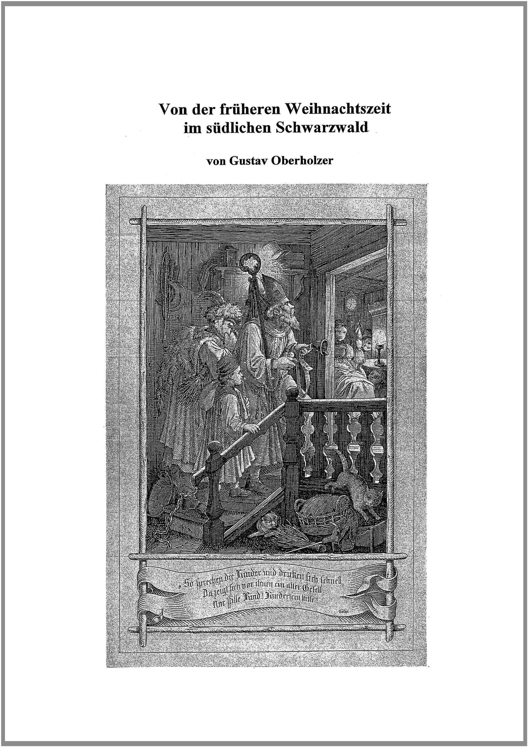 Oberholzer, G: Von der früheren Weihnachtszeit im südlichen book