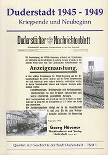 Duderstadt 1945-1949. Kriegsende und Neubeginn German history