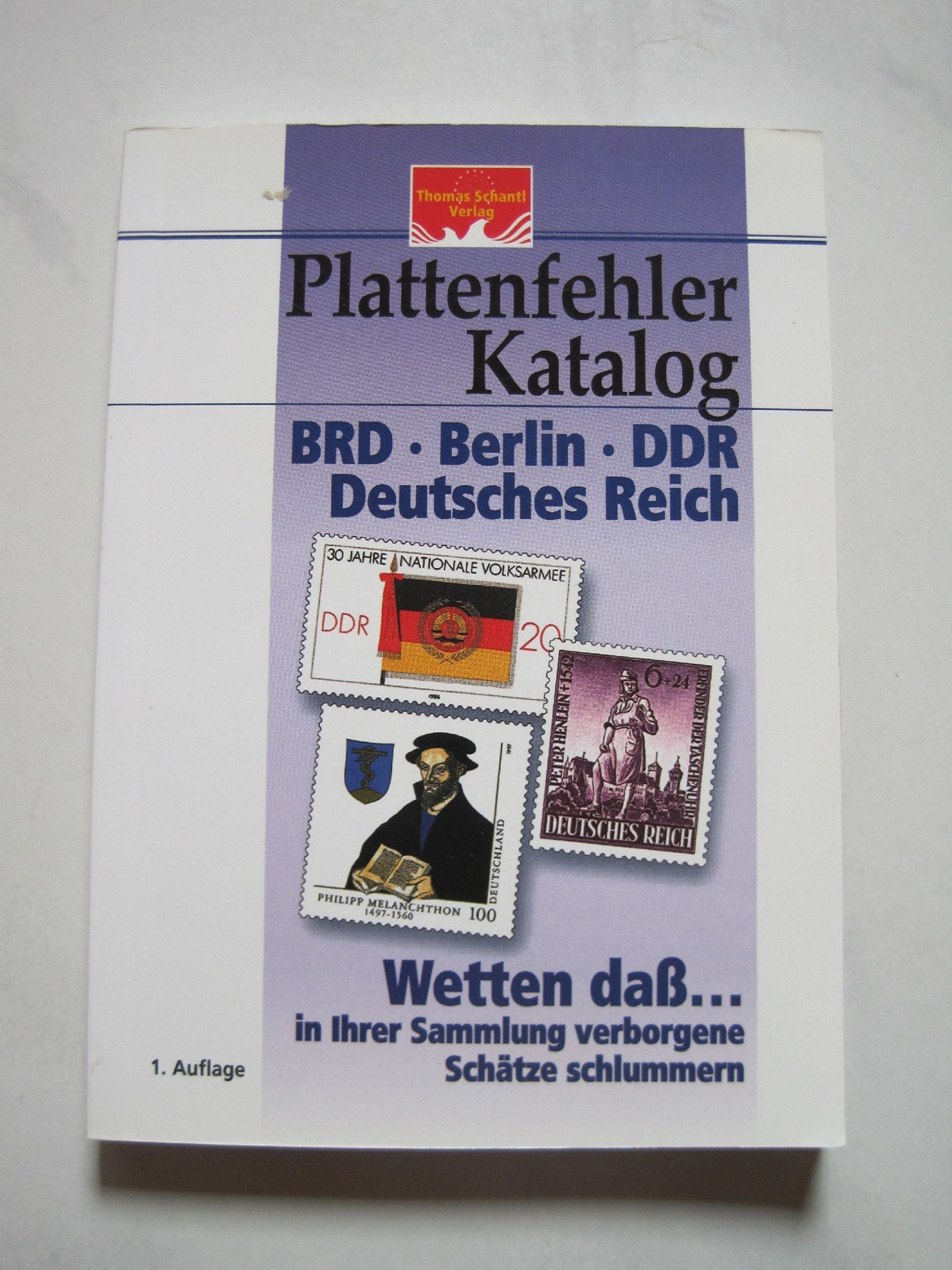 Plattenfehler-Katalog BRD, Berlin, DDR und Deutsches Reich: Inflation, Weimar und III. Reich Hobbies & Crafts