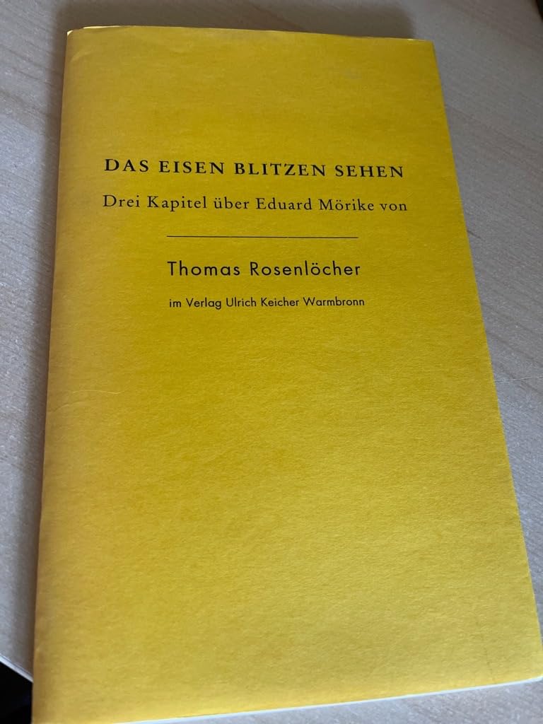 Das Eisen blitzen sehen: Drei Kapitel über Eduard Mörike Books