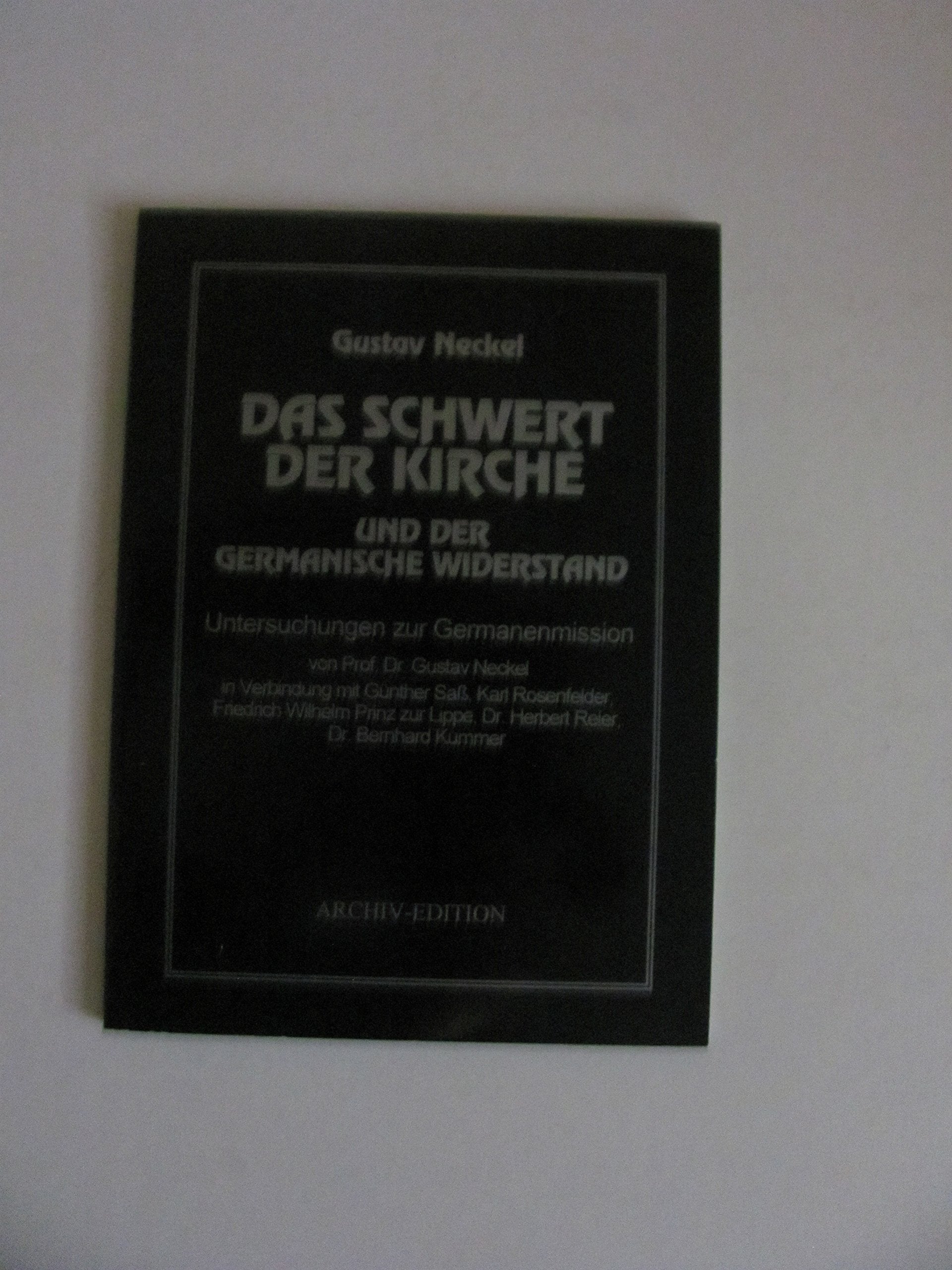Das Schwert der Kirche und der germanische Widerstand (Untersuchungen zur Germanenmission) Books