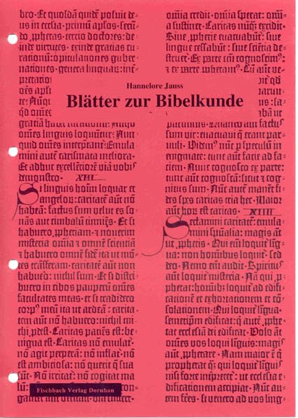 Blätter zur Bibelkunde (Livre en allemand) book