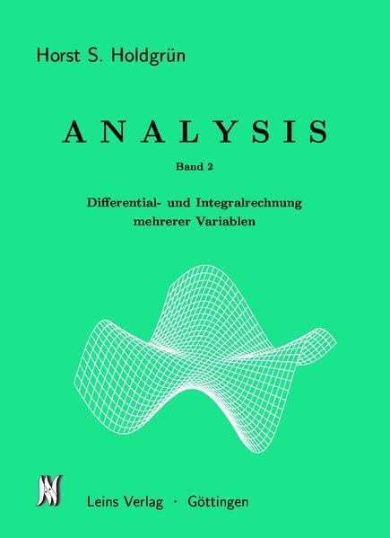 Analysis II: Differential- und Integralrechnung mehrerer Variablen Mathematics