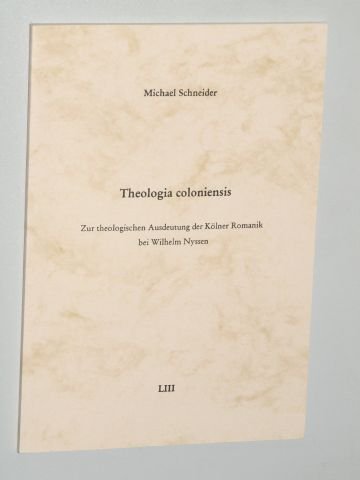 Theologia coloniensis: Zur theologischen Ausdeutung der Kölner Romanik bei Wilhelm Nyssen (Edition Cardo) Architecture