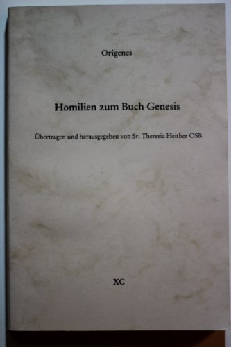 Homilien zum Buch Genesis (Edition Cardo) - Origenes book