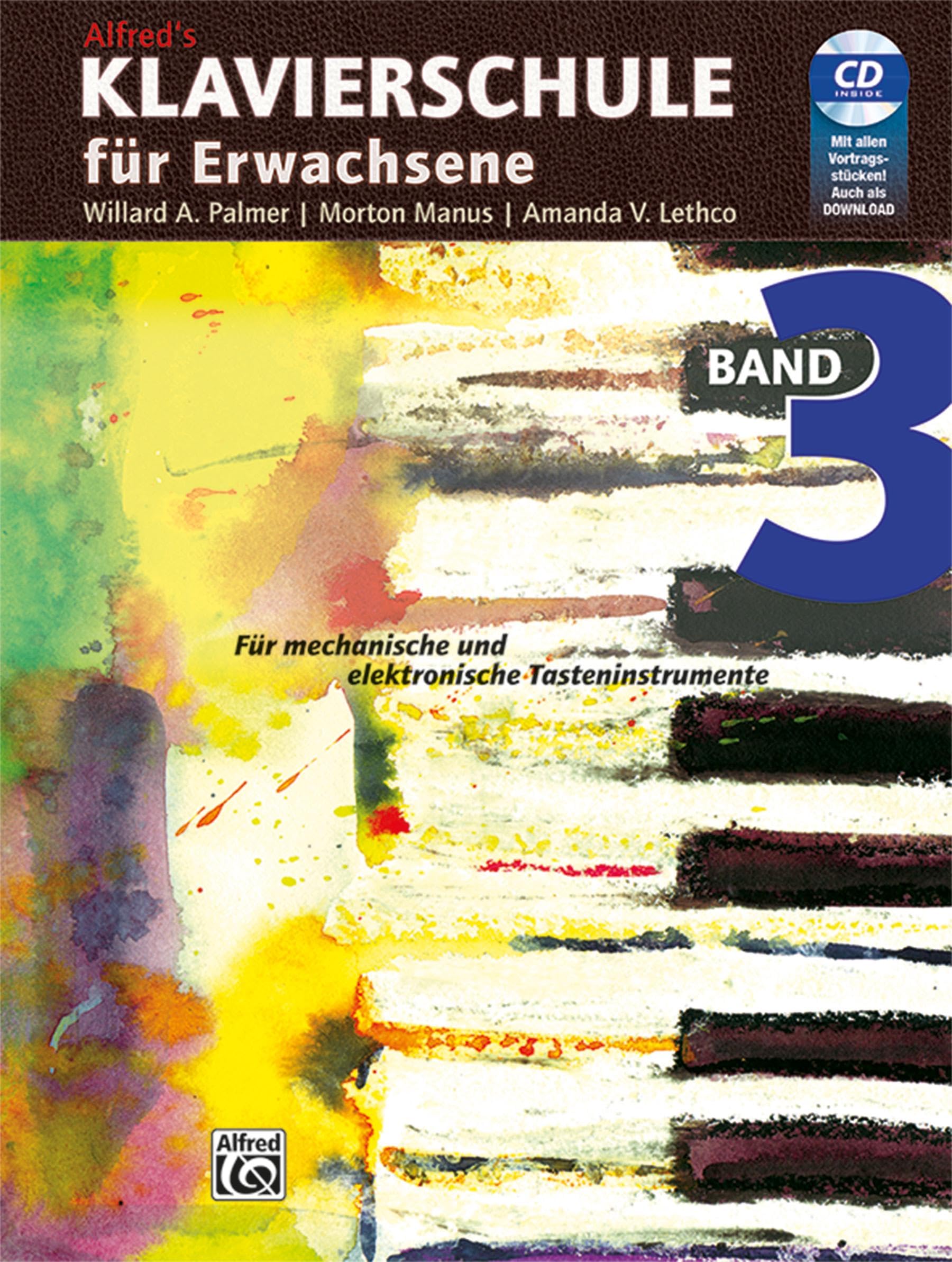 Klavierschule für Erwachsene, Band 3 - Für mechanische und elektronische Tasteninstrumente Books