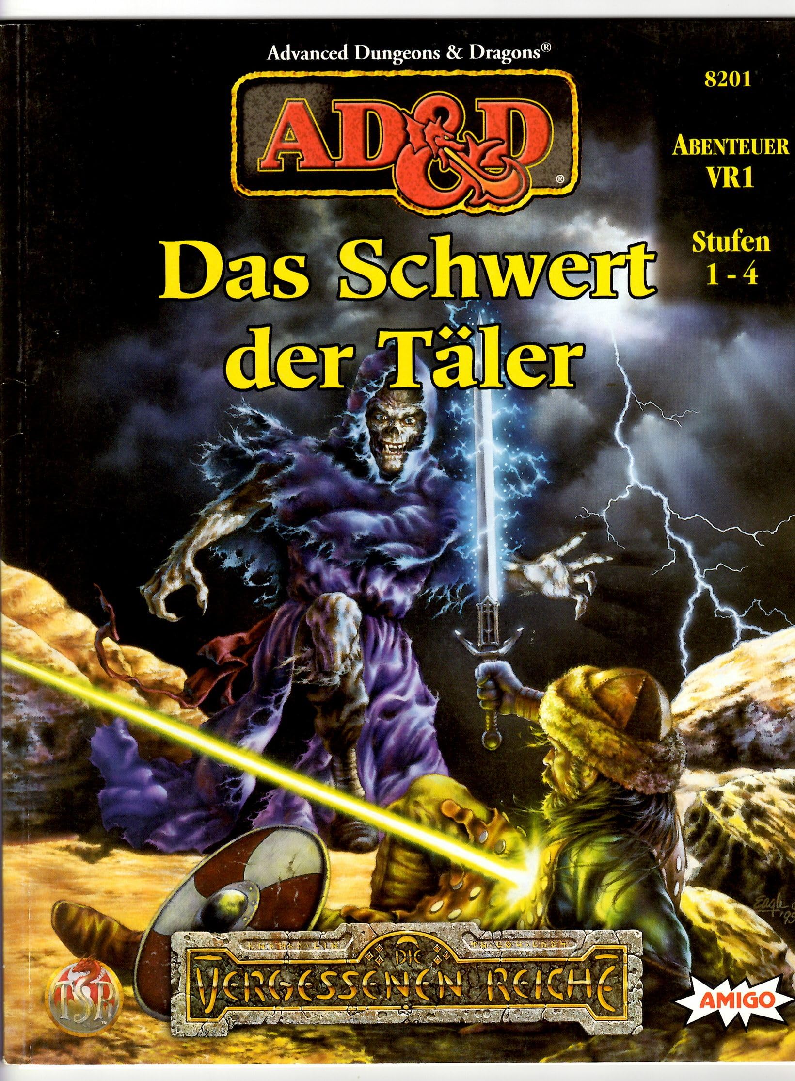 AD&D, Die Vergessenen Reiche, Abenteuer, Nr.1, Das Schwert der Täler: Für 4-6 Charaktere. Erfahrungsstufen 1-4 Leisure & Fun