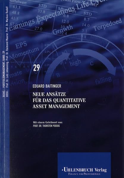 Neue Ansätze für das quantitative Asset Management (Portfoliomanagement) Law