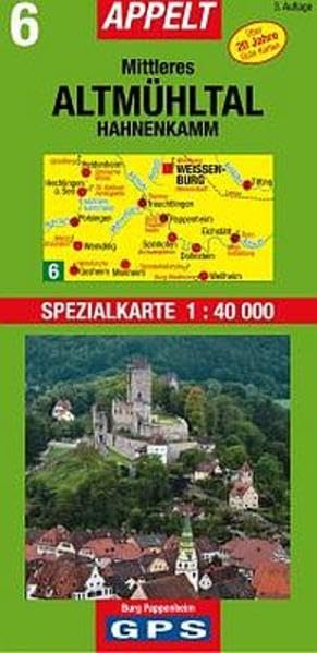 Mittleres Altmühltal - Hahnenkamm: Spezialkarte 1:40000, GPS-tauflich, Rad- und Wanderwege, Wassersport, Sehenwürdigkeiten, Archäologie, Reiseführer Leisure, Home & Garden