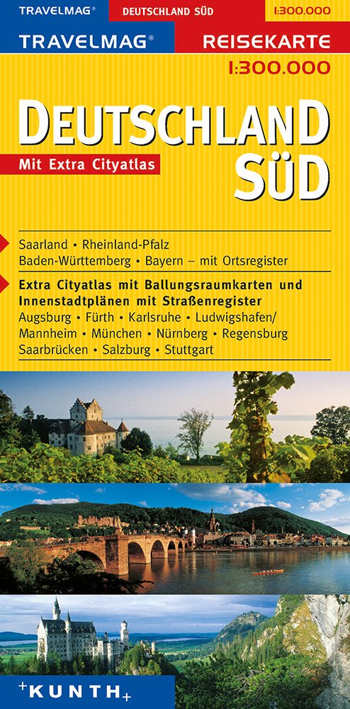 Reisekarte : Deutschland Süd Leisure, Home & Garden