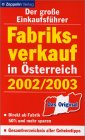 Product Image: Fabriksverkauf in Österreich 2002/2003