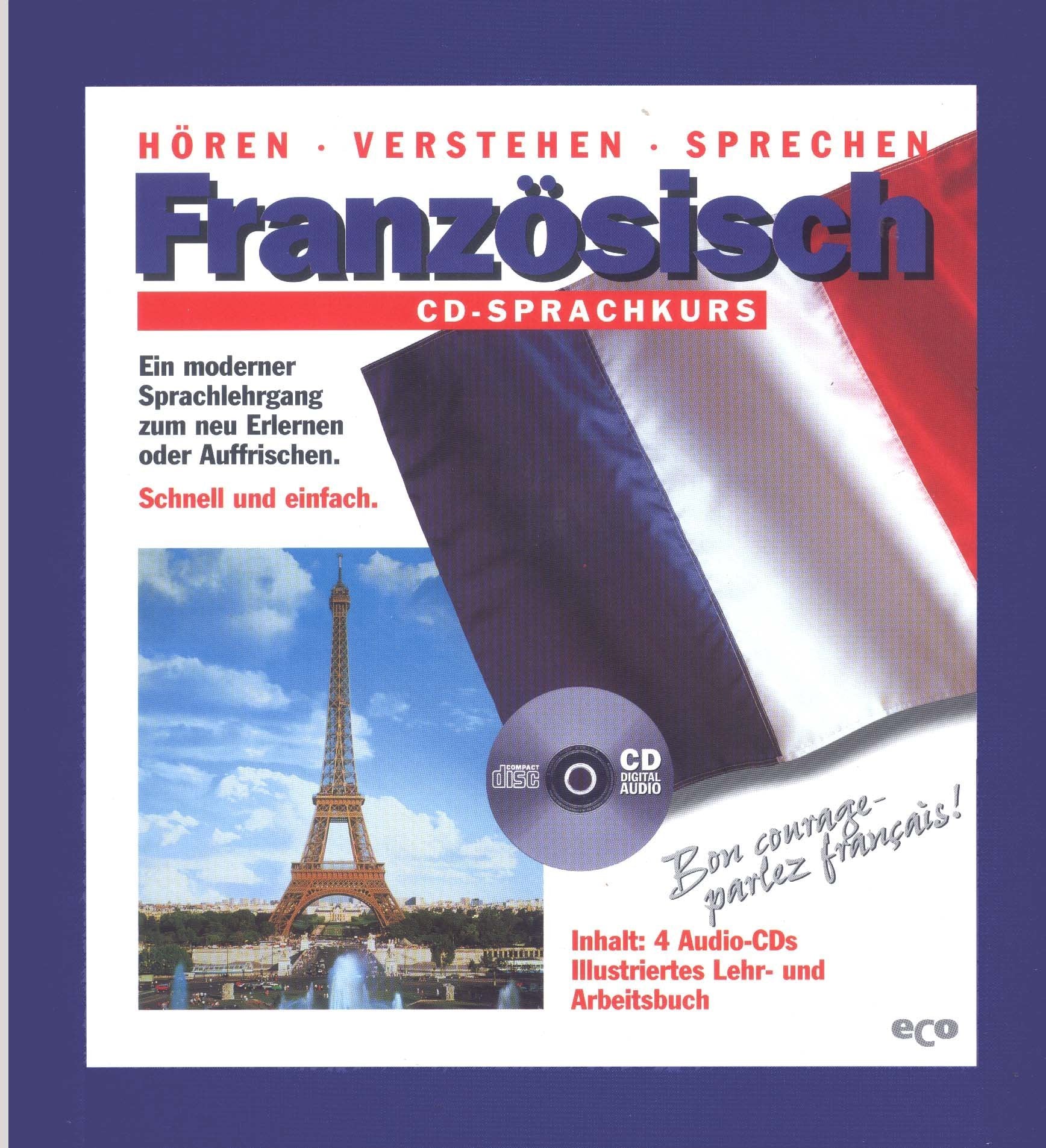 Französisch CD-Sprachkurs, 4 CD-Audio m. Lehr-/Arbeitsbuch Foreign Languages ​​& Dictionaries