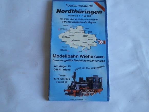 Tourismuskarte Nordthüringen: 1:150000 book