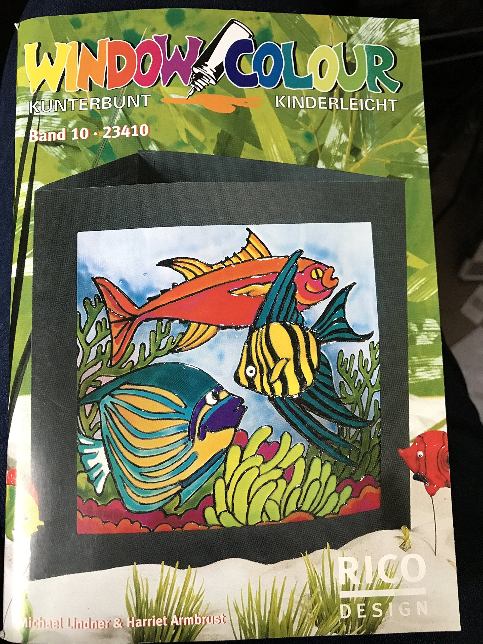 RICO Design, Nr.10, Window Colour kunterbunt, kinderleicht: 45 Glasmalideen. Der effektvolle Farbenspaß für die ganze Familie mit Step-by-Step-Anleitung Hobbies & Crafts