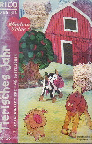 RICO Design, Nr.26, Window Color, Tierisches Jahr: 3-dimensionale Tiere. 46 Bastelideen Hobbies & Crafts