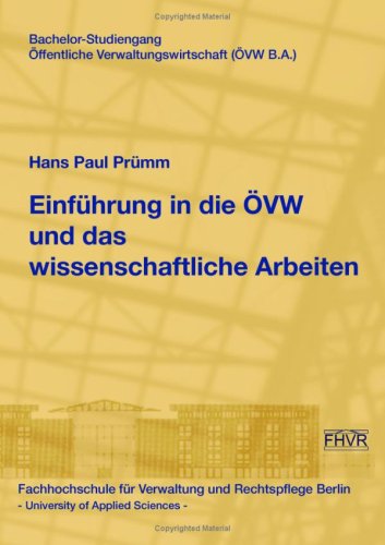 Einführung in die ÖVW und das wissenschaftliche Arbeiten Books
