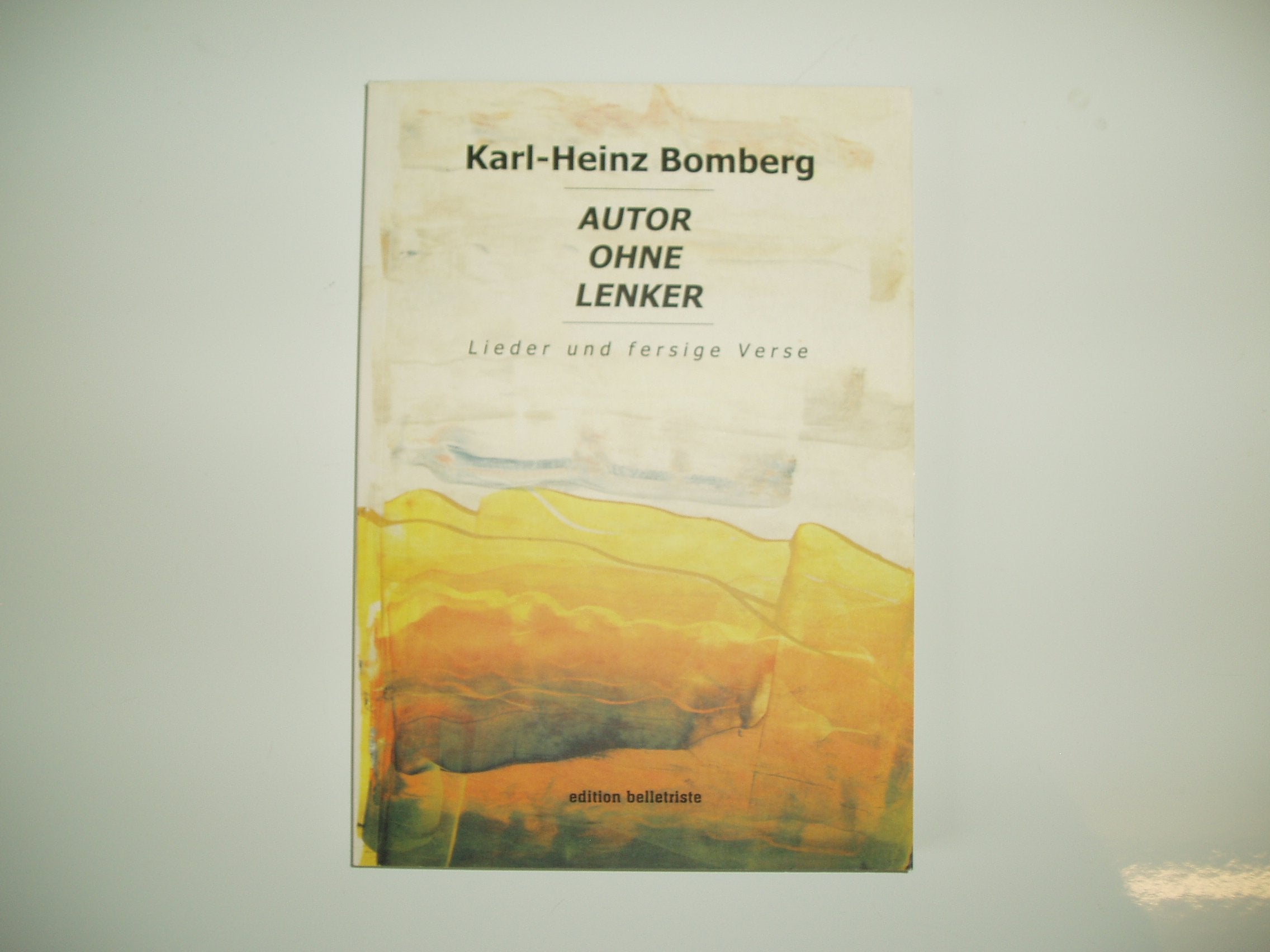 Autor ohne Lenker: Lieder und fersige Verse Contemporary literature