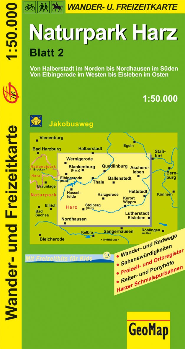 Naturpark Harz Blatt 2 Ost Wander- und Freizeitkarte: 1:50.000 (Geo Map) Leisure, Home & Garden