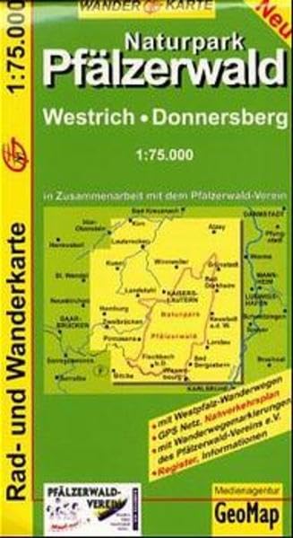 GeoMap Karten, Naturpark Pfälzerwald: Westrich, Donnersberg. 1:75000 Leisure, Home & Garden