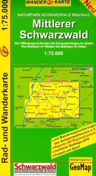 Product Image: Mittlerer Schwarzwald 1 : 75 000