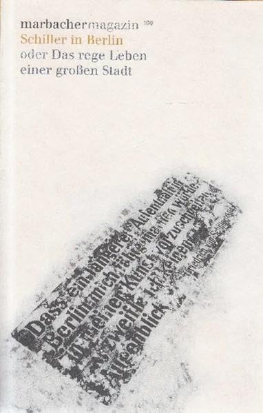 Schiller in Berlin oder Das rege Leben einer großen Stadt Contemporary literature Books