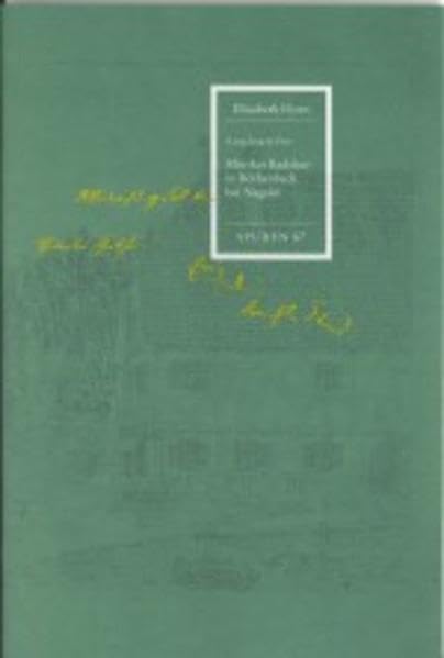 Mörikes Badekur in Röthenbach bei Nagold: Lang, lang ist's her (Spuren: 1988 ff.) Contemporary literature