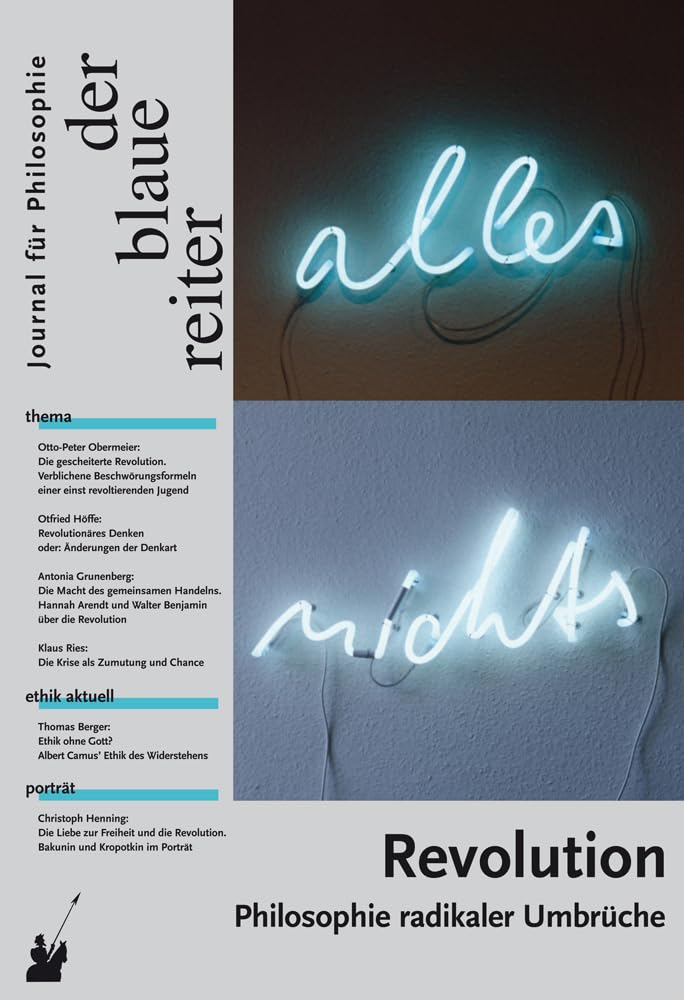 Der Blaue Reiter. Journal für Philosophie / Revolution Philosophy