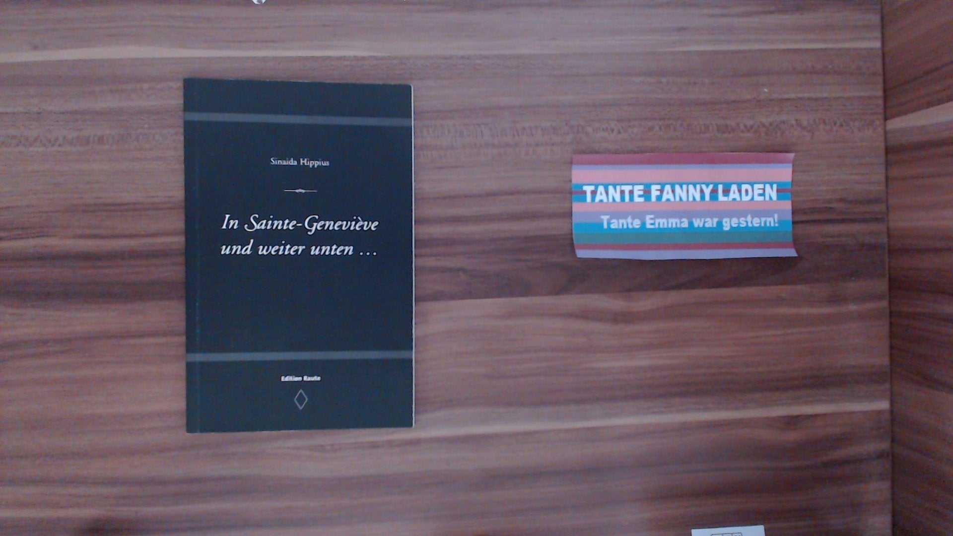 In Sainte-Geneviève und weiter unten... Poetry