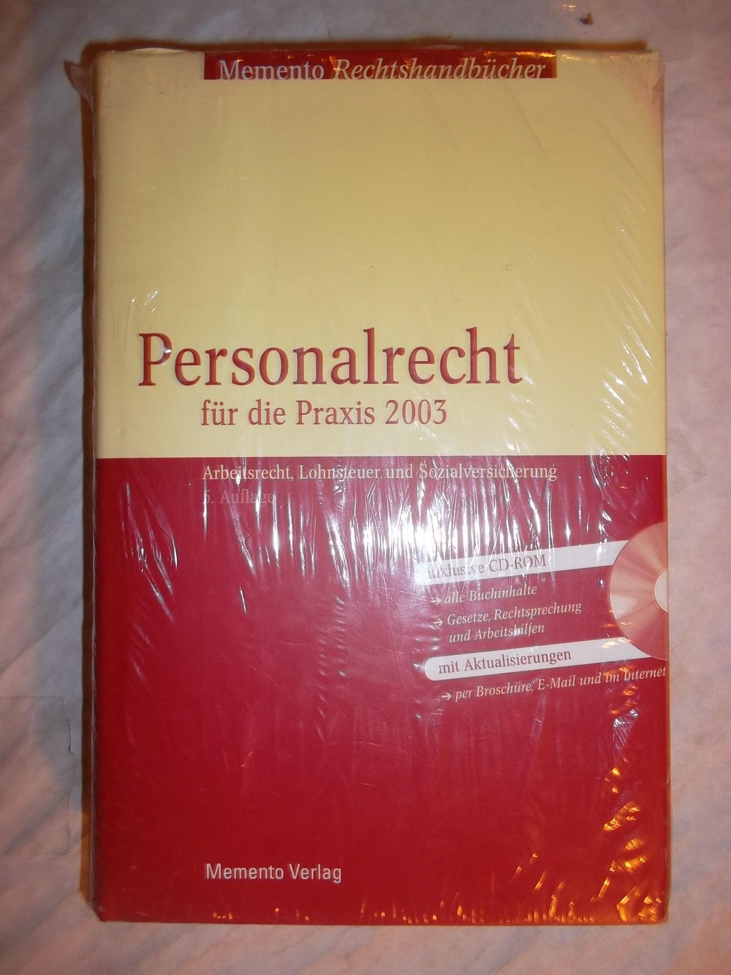Personalrecht für die Praxis 2002, m. CD-ROM Law
