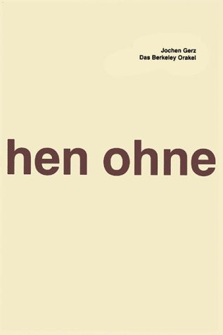 Das Berkeley Orakel: Fragen ohne Antworten. Zur Ausstellung im Berkeley Art Museum und im Zentrum für Kunst und Medientechnologie Karlsruhe. Texte dtsch.-engl. Film, Art & Culture