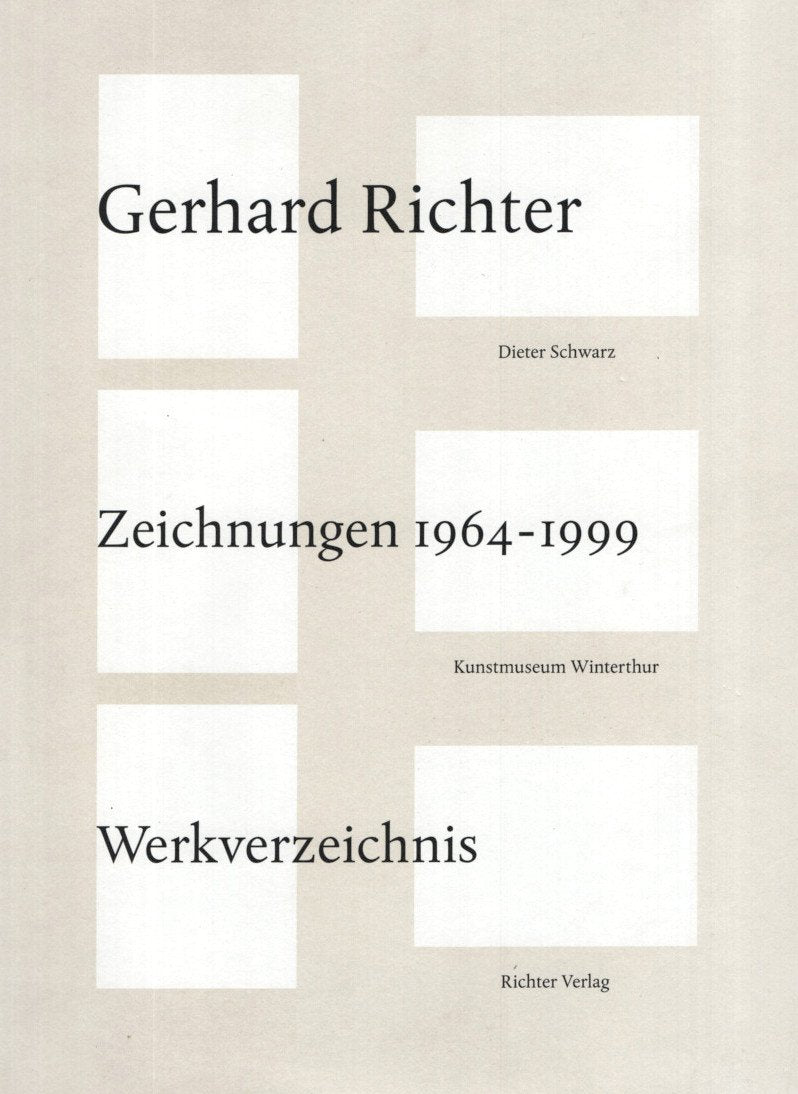 Gerhard Richter: Zeichnungen 1964-1999. Werkverzeichnis. Franz. /Dt. Film, Art & Culture