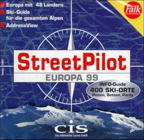 StreetPilot Europa 99, 1 CD-ROM; ab Windows 95 (JC Version): Europa mit 48 Ländern, Ski-Guide für die gesamten Alpen . . .. 350.000 Ortspunkte. Für Windows 95/NT 4.0 Books