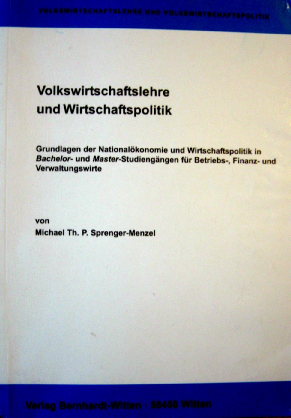 Volkswirtschaftslehre und Wirtschaftspolitik Law