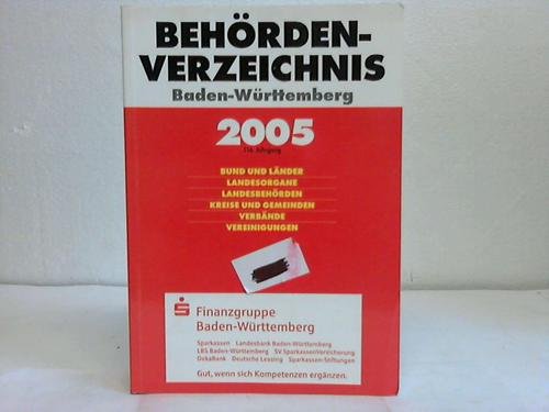 Behördenverzeichnis Baden-Württemberg 2005 Books