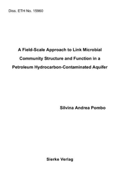 Product Image: A field-scale aproach to link microbial community structure and function in a petroleum hydrocabon-contaminated aquifer