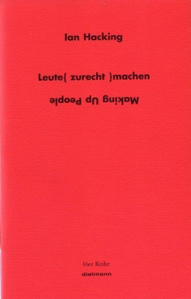 Leute (zurecht) machen: Making up People (16er Reihe) Philosophy