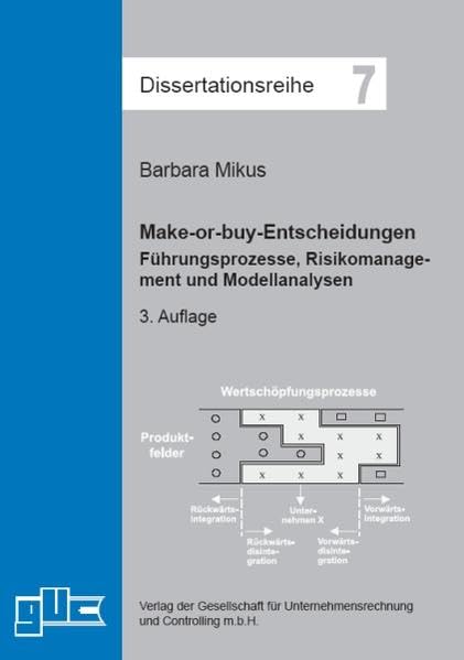 Make-or-Buy-Entscheidungen: Führungsprozesse, Risikomanagement und Modellanalysen (Dissertationsreihe) Law