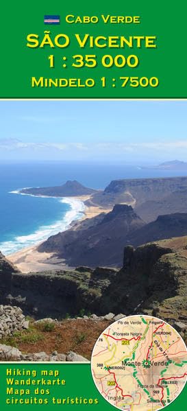 Cabo Verde: São Vicente 1:35000, Mindelo 1:7500: Wanderkarte und Stadtplan Leisure, Home & Garden