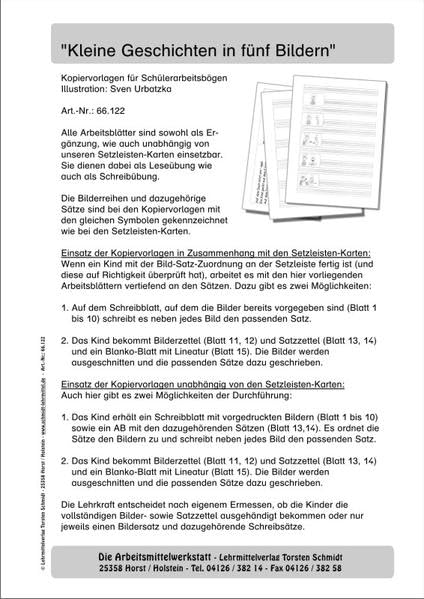 Kopiervorlagen "Kleine Geschichten in fünf Bildern" Non-fiction