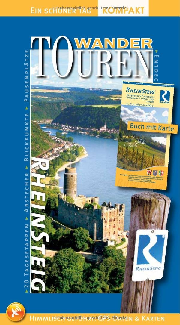 Rheinsteig WanderTOUREN-TopSet/Ein schöner Tag kompakt. Update 2010. Buch mit Topografischer Wanderkarte des LVermGeo. 20 Tages-, 40 Kurztouren. 320 km Wanderspaß. Höhenprofile, GPS-Daten. Leisure, Home & Garden