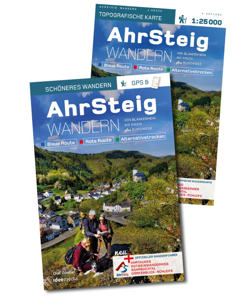 AhrSteig Wandern - Start-Set Buch & Karte 1: 25000. Offizielles Wander-Set zur endgültigen Trasse mit App-Anbindung. Leisure, Home & Garden