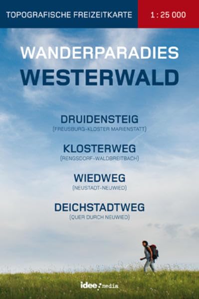 Wanderparadies Westerwald 1 : 25 000 Druidensteig, Wiedweg, Klosterweg, Römer- und Keltenweg, Deichstadtweg mit Rheinsteig und Westerwaldsteig Leisure, Home & Garden