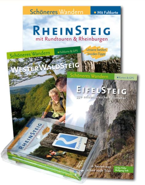 Deutschlands schönste WanderSteige - Eifelsteig, Rheinsteig, Westerwaldsteig: Drei Premiumwege, ein STEIG-Set in der praktischen Gürteltasche: ... Mit allen wichtigen Touren-Infos. GPS-Daten Leisure, Home & Garden