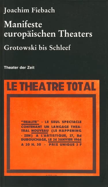 Product Image: Manifeste europäischen Theaters 1960-2000