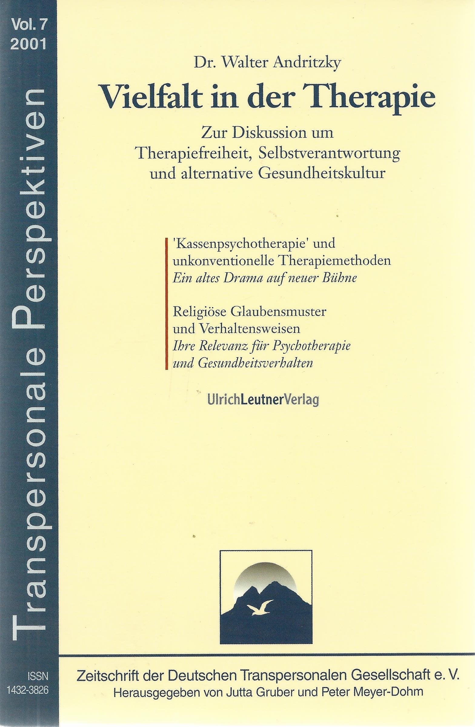 Vielfalt in der Therapie. Zur Diskussion um Therapiefreiheit, Selbstverantwortung und alternative Gesundheitskultur Medicine
