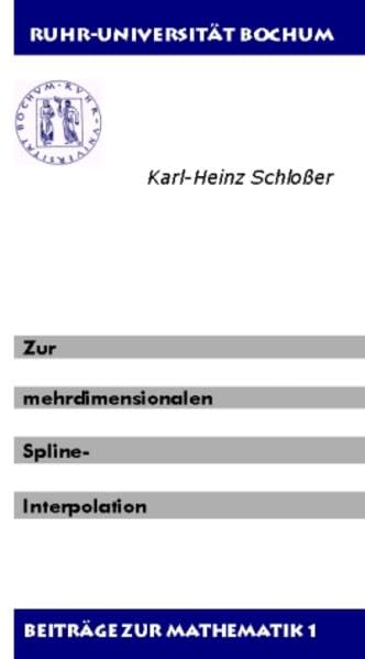Zur mehrdimensionalen Spline-Interpolation (Beiträge zur Mathematik) Mathematics