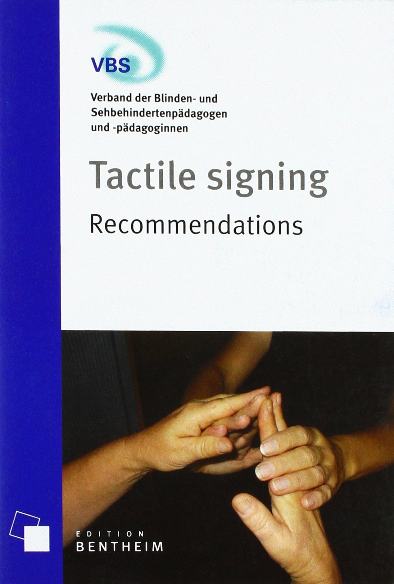 Tactile signing: Recommendations Books